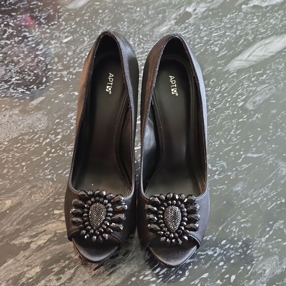 APT9 HIGH HEEL PEEP TOE WOMEN"S STILETTOS PUMP - Picture 2 of 16